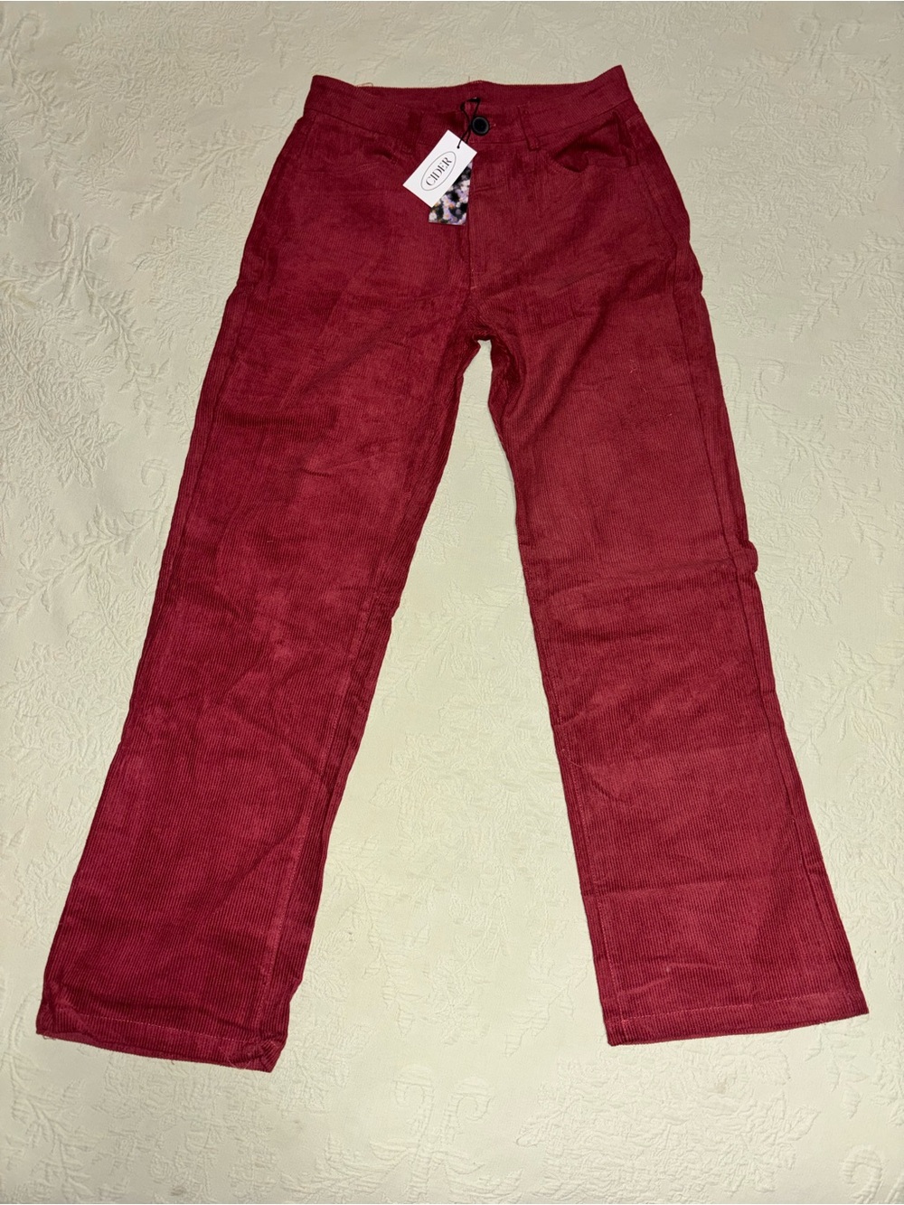 Cider Corduroy Pants Straight Leg 28 NWT Women’s